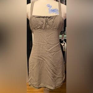 NWT, Women’s Size S Kendall & Kylie Sleeveless Olive Color Mini Dress